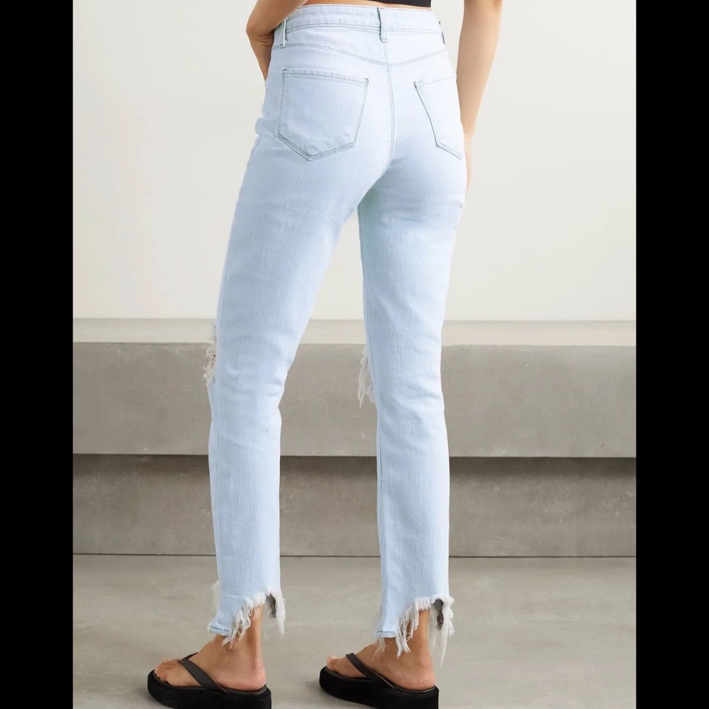 L’agence High Line Distressed Jean Size 28 Light Wash